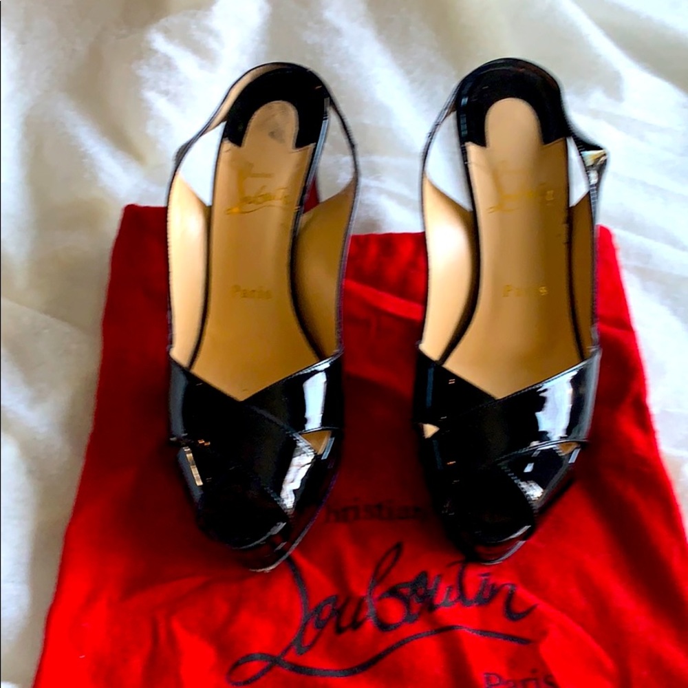 Christian Louboutin gently worn black pump